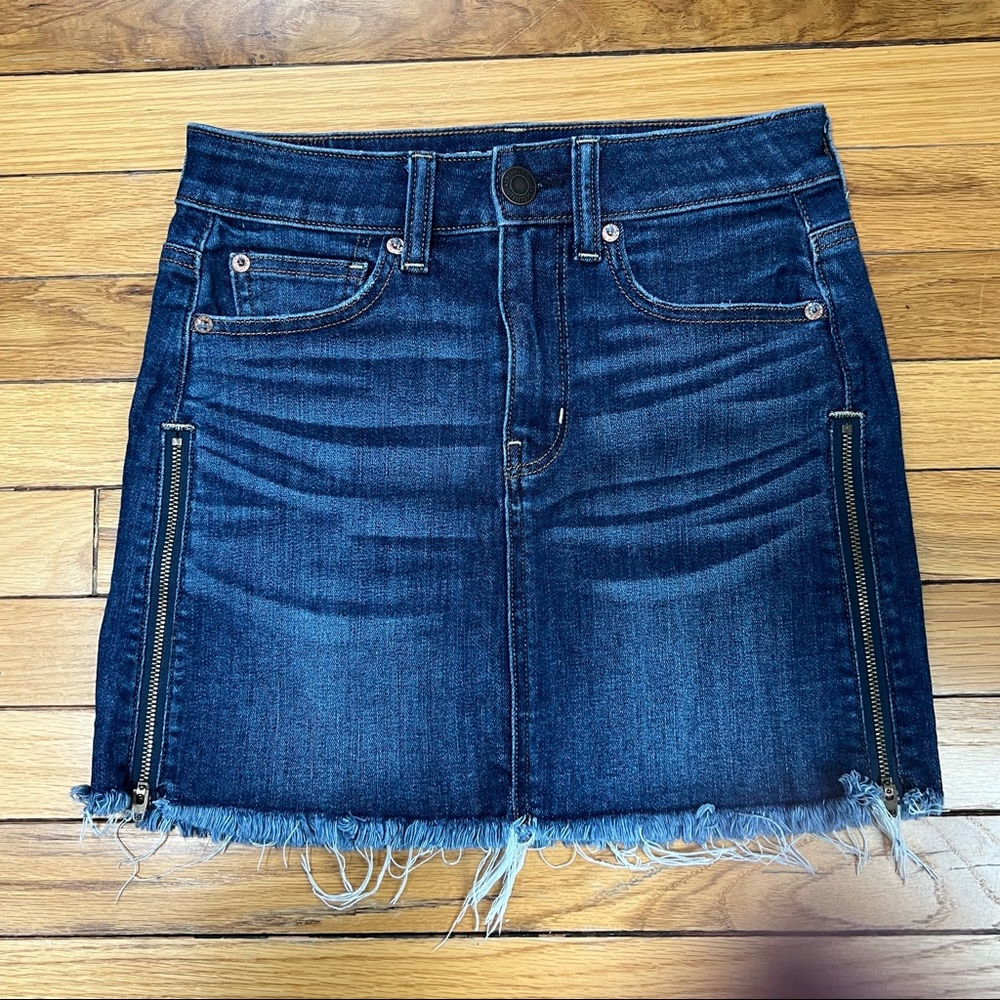 American Eagle Next Level Stretch X Hi Rise Mini jean skirt